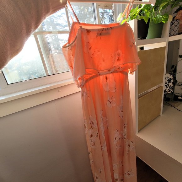 Floral Peach Maxi Dress XXS, Reitmans - Picture 1 of 10